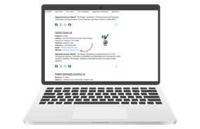 laptop screenshot of nsi badge
